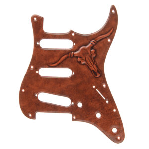 Longhorn 3D Dirty Metal Strat Pickguard-2618