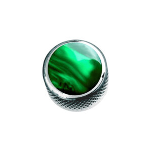 Acrylic Green Pearl on Dome Knob-Chrome-0