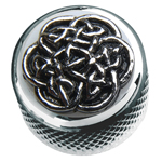 Celtic Weave on Dome Knob-Chrome