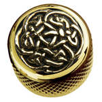 Celtic Weave on Dome Knob-Gold
