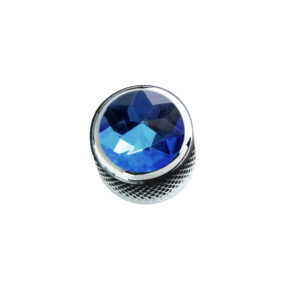 Blue Crystal on Mini-Dome Knob-2204