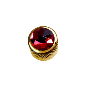 Red Crystal on Mini-Dome Knob_Gold-0