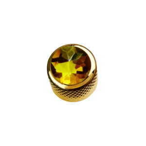 Yellow Crystal on Mini-Dome Knob-0