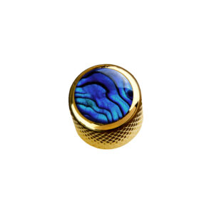 Blue Abalone on Mini-Dome Knob_Gold-0