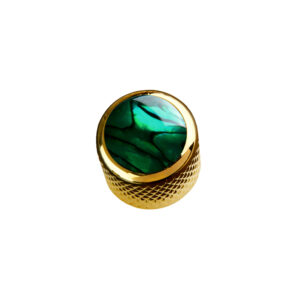 Green Abalone on Mini-Dome Knob_Gold-0
