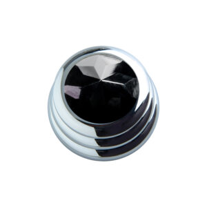 Black Onyx Crystal on Ringo Knob-1741