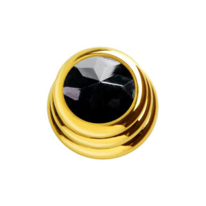 Black Onyx Crystal on Ringo Knob-0