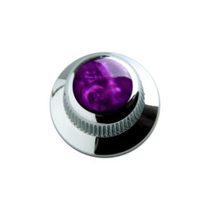 Acrylic Purple Pearl UFO Knob-Chrome-0