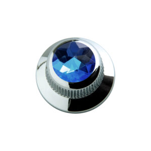 Blue Crystal on UFO Knob-1548