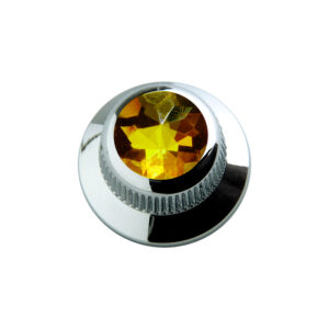 Yellow Crystal on UFO Knob-1609