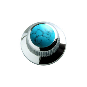 Turquoise Stone on UFO Knob-1831