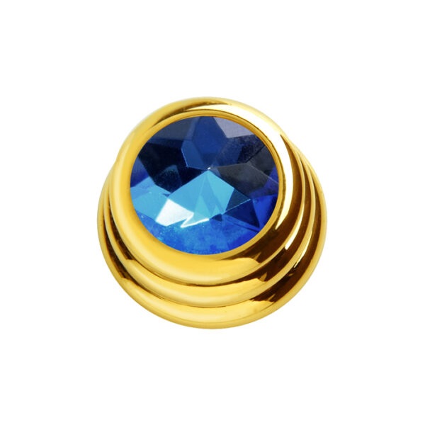 Blue Crystal on Ringo Knob – Q-parts